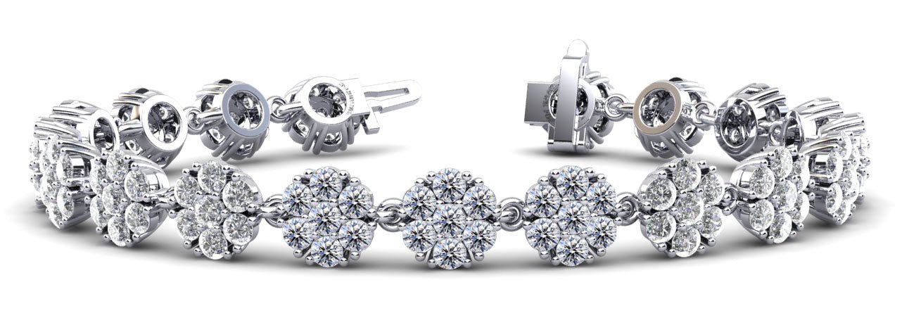 Flowers Of Love Lab - Grown Diamond Bracelet with 5.31 ct.(finished) 2mm - Luxury Time NYC